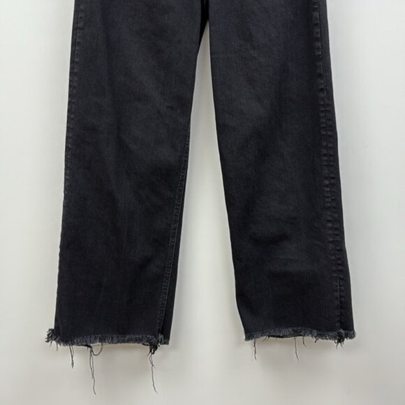 Reformation Emma High Rise Wide Leg Jeans '90s Relaxed Black Washed Denim 28 - Picture 6 of 11